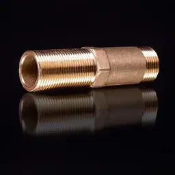 Згін трубний Lexline К.0641 1/2" L 97 мм прямий посилений латунь 30412 - мініатюра 2