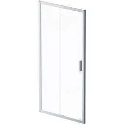 Душові двері AM.PM Gem 100x195 см скло прозоре хром матовий W90UG-100-1S-195MT, прозорий, хром матовий