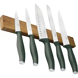 Набір ножів з магнітною планкою Matte Green Collection Berlinger Haus kuh0014029