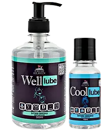 Iнтим-змазка Fresh Heaven вагінальна Well Lube 500ml та охолоджуюча Сool Lube 100ml