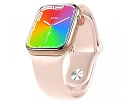 Золотий смарт-годинник Smart Watch GS7 MINI 41 мм, Фітнес годинник з тонометром та пульсоксиметром - мініатюра 2