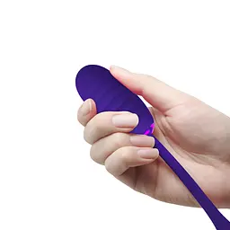 Віброяйце Pretty Love Kirk Super Soft Silicone 19.7 см (синій) - мініатюра 10