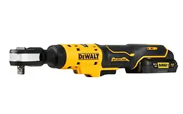 Гайкокрут кутовий - ключ-храповик акумуляторний DeWalt з АКБ та ЗП DCF503L1G - мініатюра 1