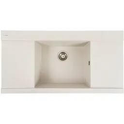 Кухонна мийка Platinum 9651 ATLAS матова Біла в крапку (SP000040262)