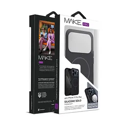 Чохол MAKE Apple iPhone 17 Pro Max Silicone Solo Midnight - мініатюра 2