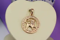 Кулон зодіак Xuping Jewelry лев 2 см золотистий