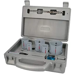 Набір коронок Bosch PRO Multi Material PC Plus 22-64 мм у валізі, 9 шт