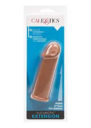 Насадка на пеніс CalExotics Futurotic Penis Extender 14 см коричневий - мініатюра 4