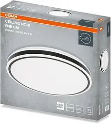 Osram Світильник накладний CEILING NOIR 480мм Round 48Вт 4000K - мініатюра 4