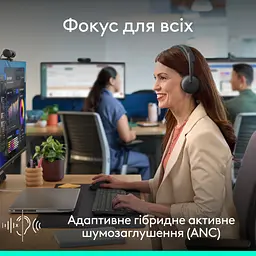 Навушники Logitech Zone Wireless 2 ES for Business Graphite (981-001512) - мініатюра 8