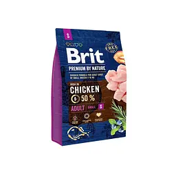 Сухий корм для собак дрібних порід Brit Premium Dog Adult S 3 кг (вагою до 10 кг) - мініатюра 2