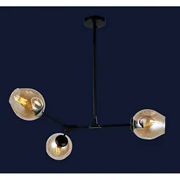 Люстра молекула Levistella 752L7731-3 BK+BR - мініатюра 2