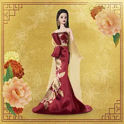 Колекційна лялька Barbie Signature Місячний Новий рік (JJX83) - мініатюра 7