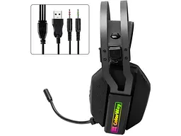 Навушники з мікрофоном ColorWay HyperBlast RGB Black (CW-HPG05BK) - мініатюра 2
