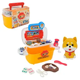 Ігровий набір ветеринара Pet Store з фігуркою собаки сіба-іну та аксесуарами (623-825)