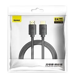 Кабель Baseus High Definition Series HDMI - HDMI 8K 1m CAKGQ-J01 Black - мініатюра 5