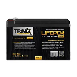 Акумуляторна батарея літій-залізо-фосфатна 12.8В 6А*год Trinix TLFP-1206 Ultra LiFePO4 (Black) (44-00081) - мініатюра 2