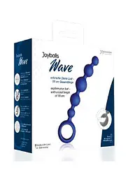 Анальний ланцюжок Joyballs Anal Wave Short 17.5 см (синій) - мініатюра 4