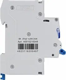 Модульний автоматичний вимикач 1р - 6А - С - UTrust АСКО-УКРЕМ (A0010210049) - мініатюра 4
