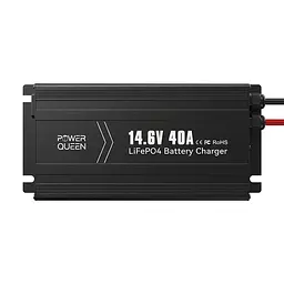 Зарядний пристрій для акумуляторних батарей LiFePO4 14.6V/40A Power Queen P12V40A-BCHA-Y (44-00529) - мініатюра 2