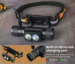 Налобний ліхтарик Sofirn H25LR акумуляторний світлодіодний ліхтар із червоним світлом Black (19275) - мініатюра 8