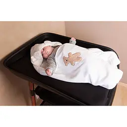 Рушник дитячий Childhome Terry Teddy 80x80 см з капюшоном білий (CCBCJMTB) - мініатюра 10
