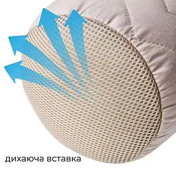 Подушка валик Ideia Nordic з повітропроникною вставкою бежева 15х40 см (8-36415*001) - мініатюра 6