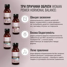 Вумен Пауер Nano Pure Labs Hormonal Balance Bioavailable mineral complex Woman Power 4 x 100 мл - мініатюра 4