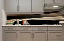 Кухонний фартух Темні Лінії ПВХ 60х200 см самоклеючий вініловий Абстракція Коричневий Happy Pocket Z184115 - мініатюра 2