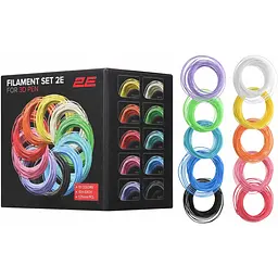 Картридж для 3D ручки PCL 1.75мм 10шт мікс 2E teh0015792