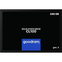 SSD накопичувач Goodram CL100 Gen.3 240GB 2.5` (SSDPR-CL100-240-G3) [142756]