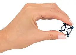 Затискачі на соски Bad Kitty Nipple Jewellery синій - мініатюра 5