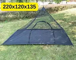 Москітна сітка-намет туристична 220×120×135 см з водонепроникним дном PU1500 мм, чорна KT8005102