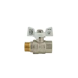 Кран кульовий Koer 1/2" ГШМ (KR.218.W) білий KR0182 - мініатюра 4
