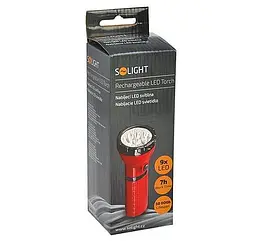 Ліхтар WN10 Solight LED flash light 9xLED акумулятор 800 мач - мініатюра 5