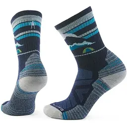 Шкарпетки Smartwool Women's Hike Light Cushion Mountain Moon Crew Deep Navy M Smart Wool (1033-SW SW002272.092-M)
