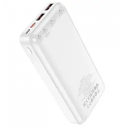 Зовнішній акумулятор Power bank HOCO J101A Astute 22.5 W 20000 mAh PD22,5W+QC3.0 батарея Білий - мініатюра 3