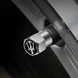 Ковпак вентиля колеса Maseratti 4 шт Тюнінг Сірі - мініатюра 3