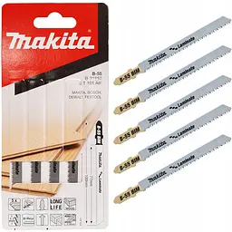 Набір полотен HSS для лобзика для ламінату Makita B-31887 (5 шт)