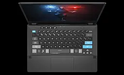 Верхня частина корпусу з клавіатурою (топкейс) для ноутбука Asus ROG Zephyrus G14 GA401QC, GA401QE, GA401QEC, GA401QH, GA401QM (90NR05S7-R31UA0) Оригінал від Asus - мініатюра 3