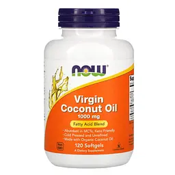 Олія МСТ Virgin Coconut Oil 1,000 mg 120 Softgels NOW vit0005267