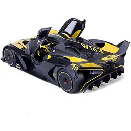 Автомодель Bburago Bugatti Bolide 1:18 чорно-жовта (18-11047 YL) - мініатюра 2