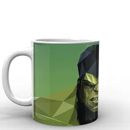 Кухоль GeekLand Халк Hulk векторна графіка HU.02.033 330 мл білий - мініатюра 2