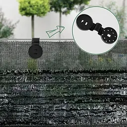 Міцні пластикові затискачі для кріплення тенту, сонцезахисної сітки, теплиці, 50 шт упаковка - мініатюра 5