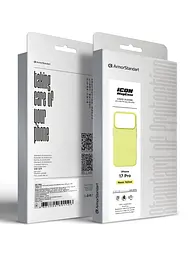 Силиконовый чехол с MagSafe для Apple iPhone 17 Pro, ICON2 MagCase, желтый, противоударный, панель с мягкой подкладкой, защита всего корпуса, поддержка беспроводной зарядки, совместим с защитными стеклами и пленками, ArmorStandart (ARM88992) - мініатюра 10