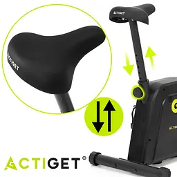 Велотренажер магнітний Actiget Actibike ACT0174 Black - мініатюра 7