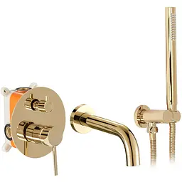 Душова система Rea Lungo L.gold + BOX золотий REA-P4563, Золотий