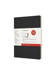 Записник Moleskine Cahier (2 шт) Subject великий, Чорний, Бежевий (CH4STNB)