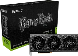 Відеокарта GeForce RTX 4090 24GB Palit GameRock OmniBlack (NED4090019SB-1020Q) Б/В - мініатюра 1