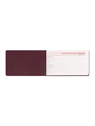 Щотижневик 2027 10х17 см LEO Planner Clarity датований винний (252787) - мініатюра 5